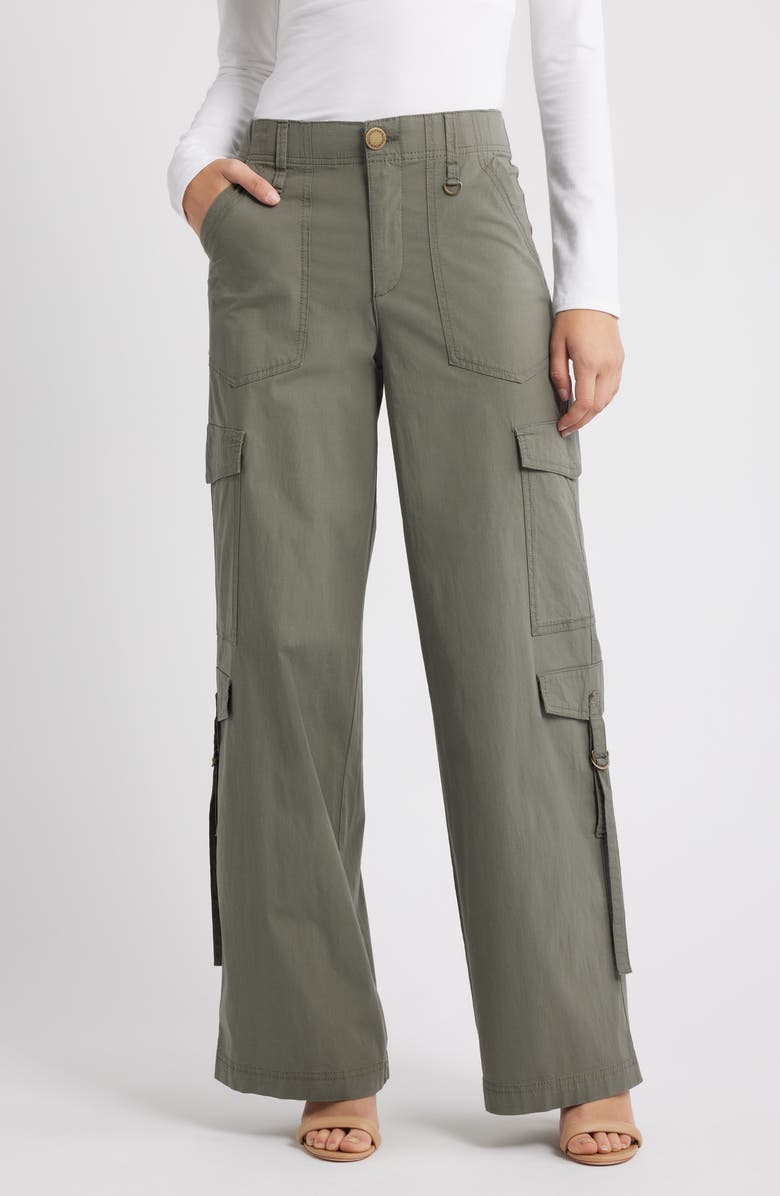 'ab'solution High Waist Cotton Blend Cargo Pants