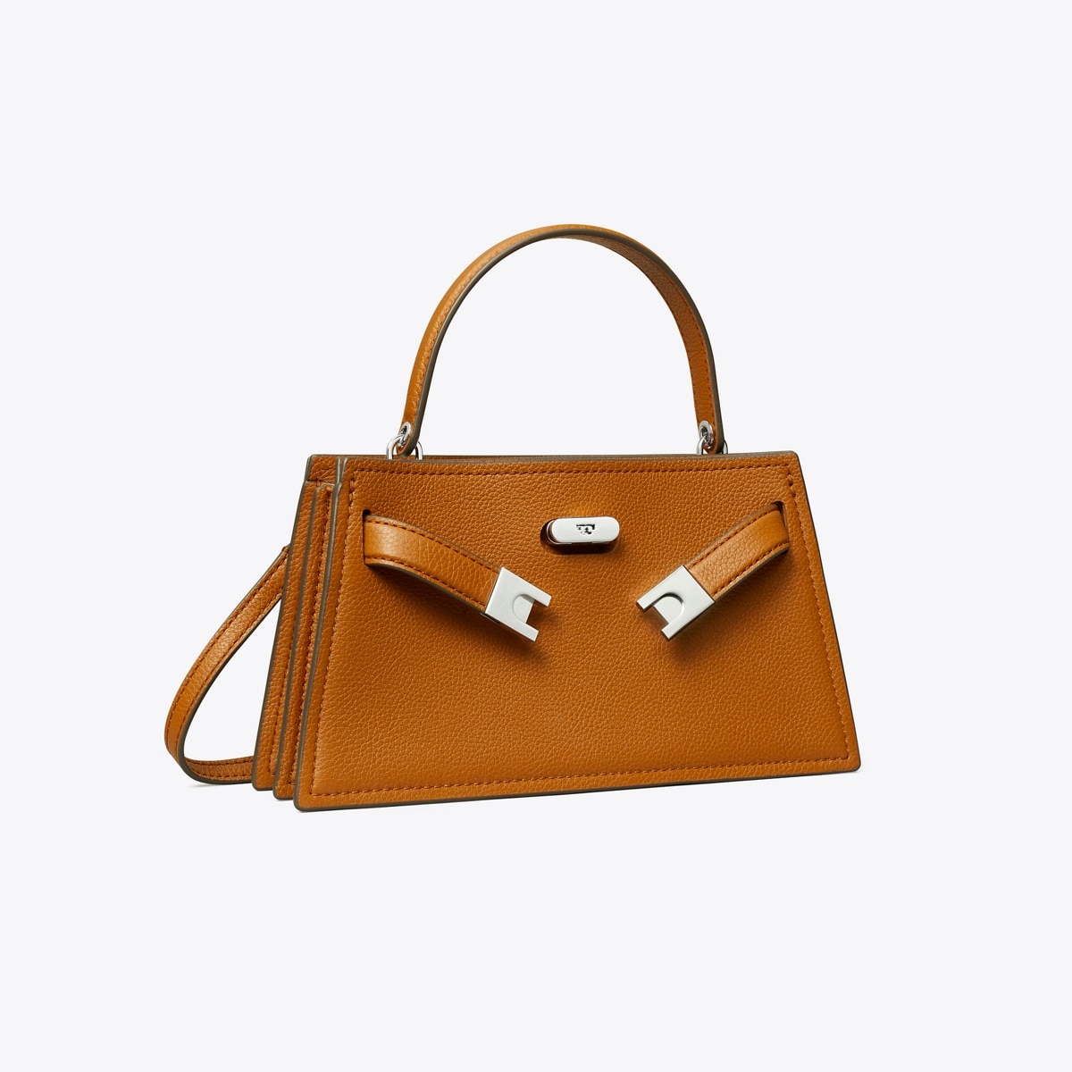 Mini Lee Radziwill Top-Handle Bag in Brown, Size Os