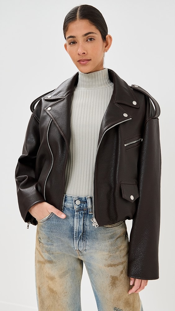 Acne Studios Leather Biker Jacket