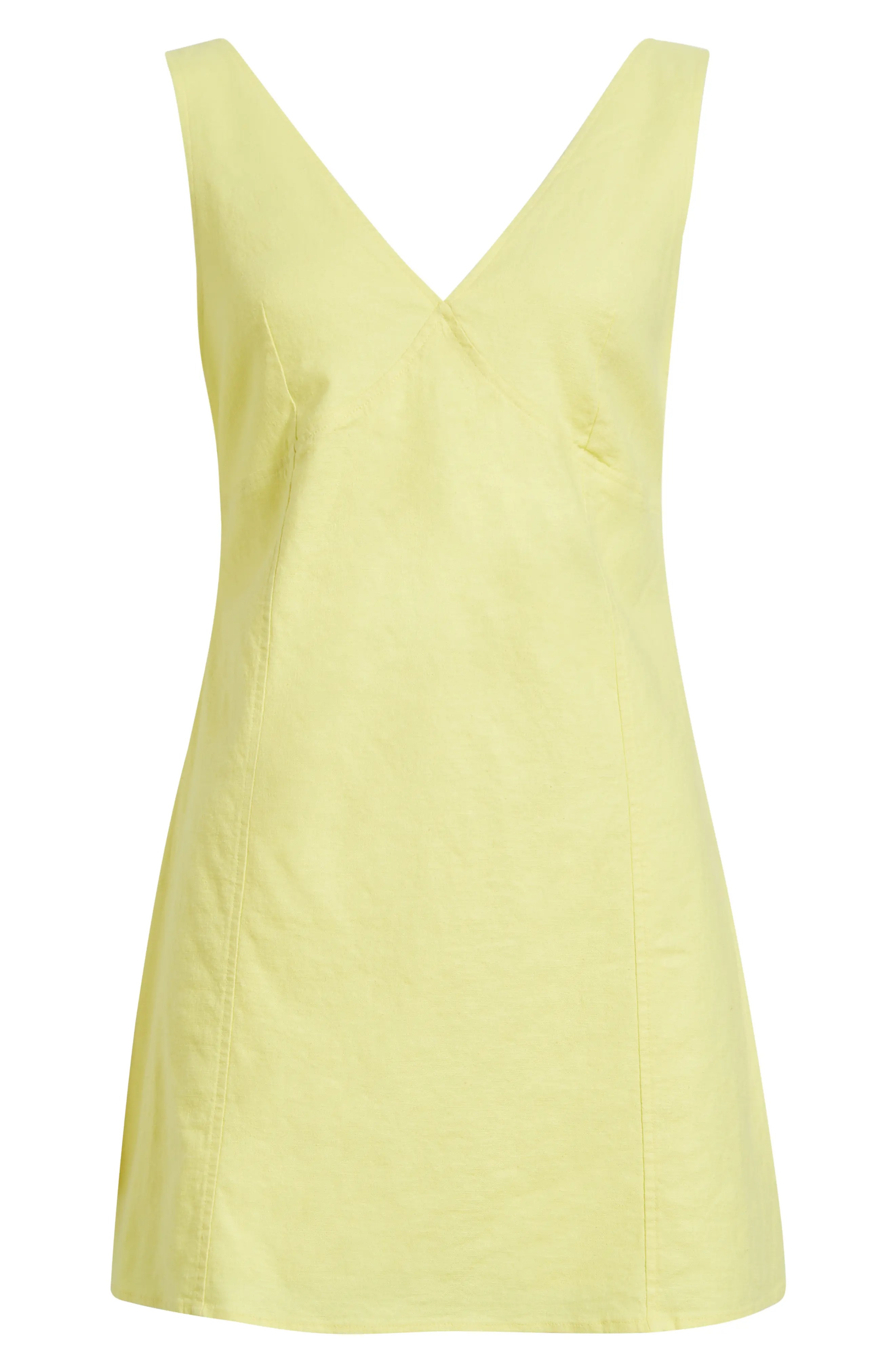 Open Edit, Sleeveless Linen Blend Minidress