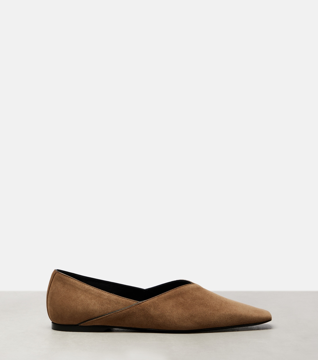 Suede Ballet Flats