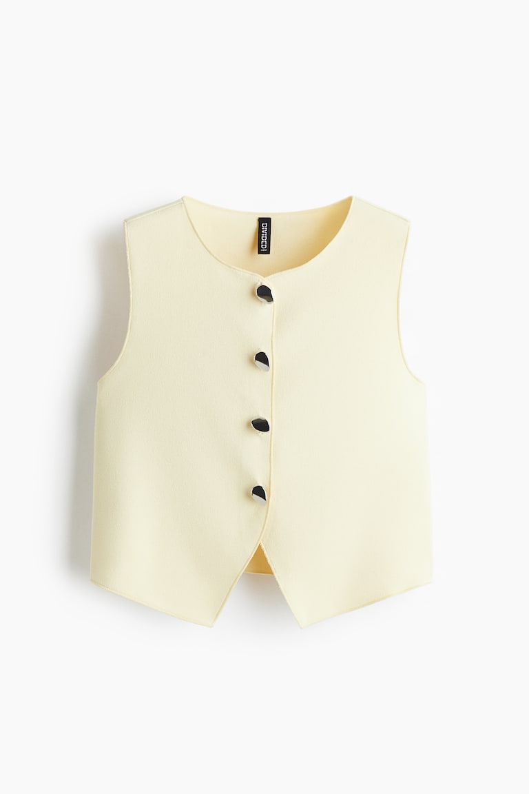Cropped Jersey Vest