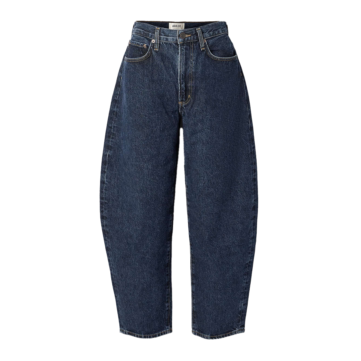 Balloon High-Rise Barrel-Leg Jeans
