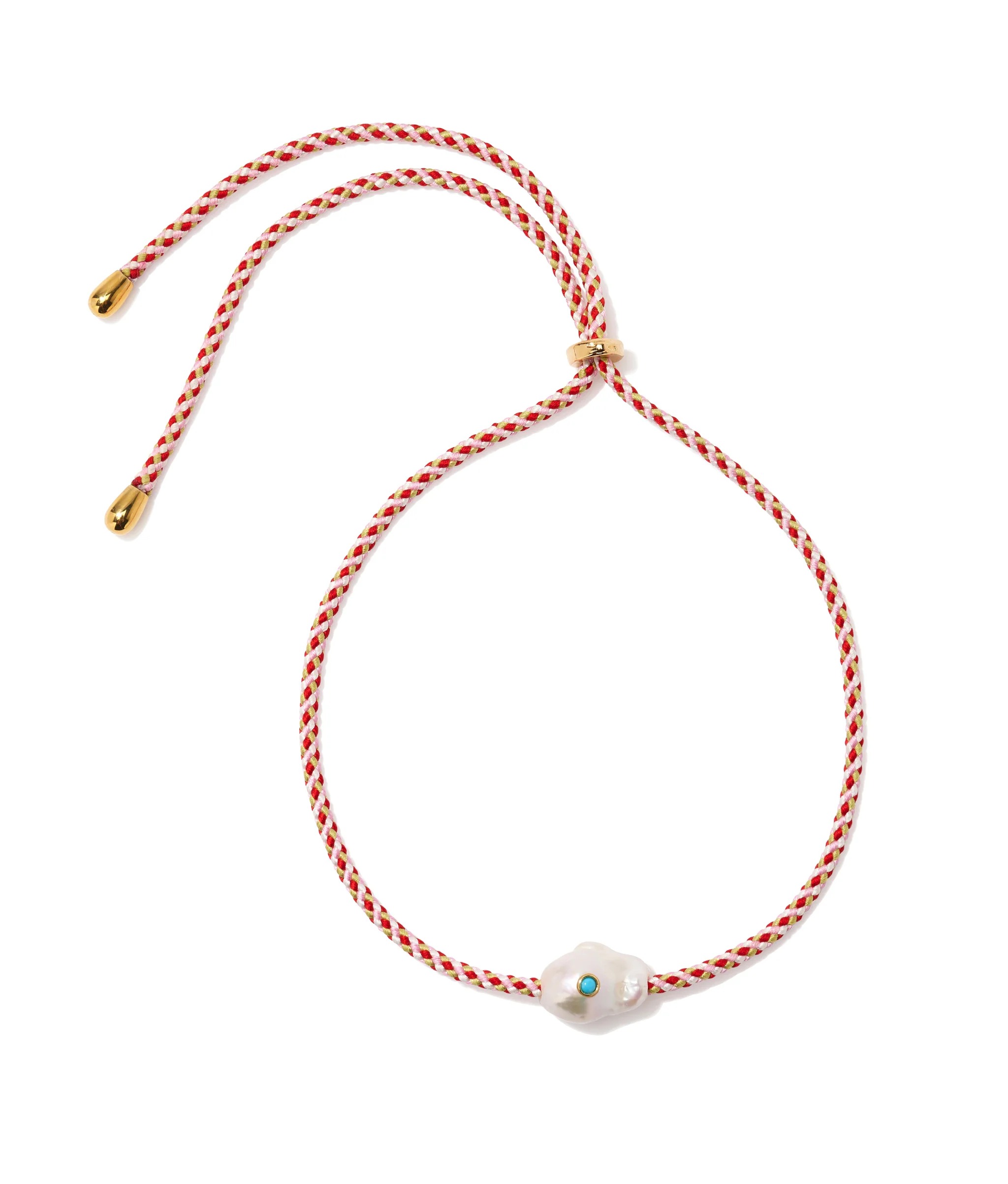 Lizzie Fortunado paracord and pearl necklace