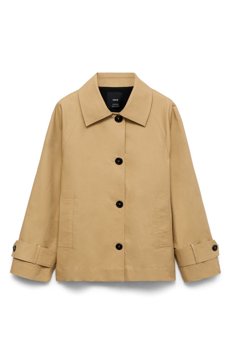 Crop Cotton Trench Coat