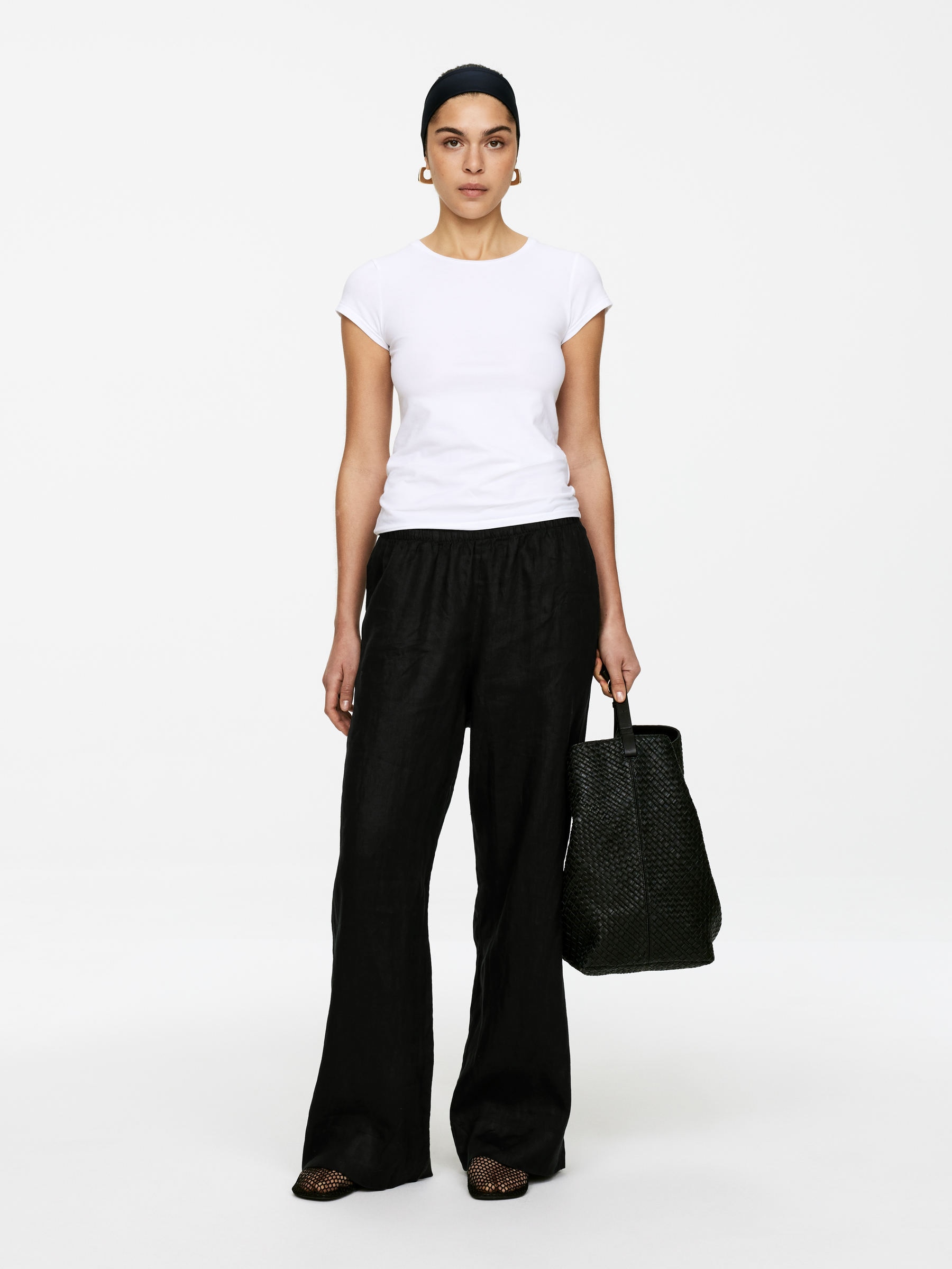 Linen Trousers – Black – Women – Arket Gb