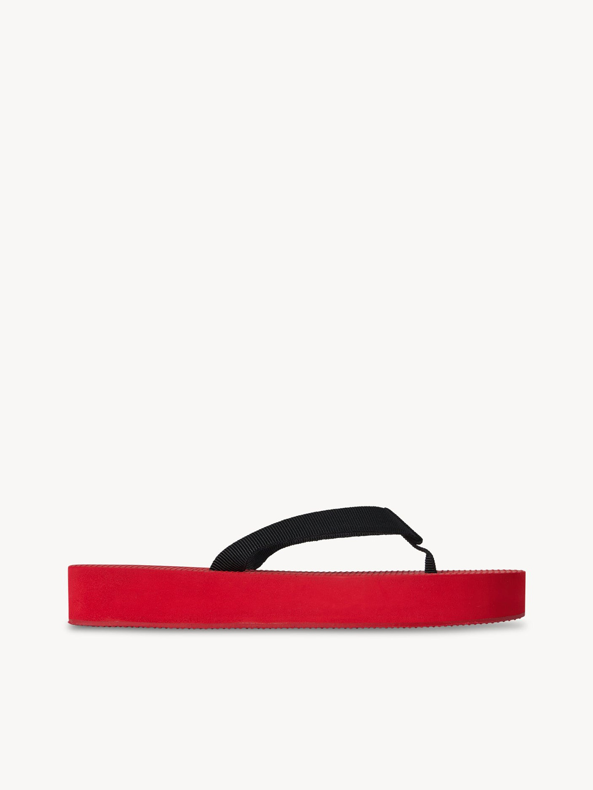 Dune Flatform Sandal in Rubber