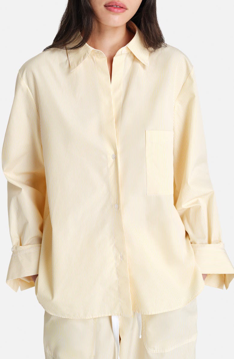 Next Morning Stripe Cotton Button-Up Shirt