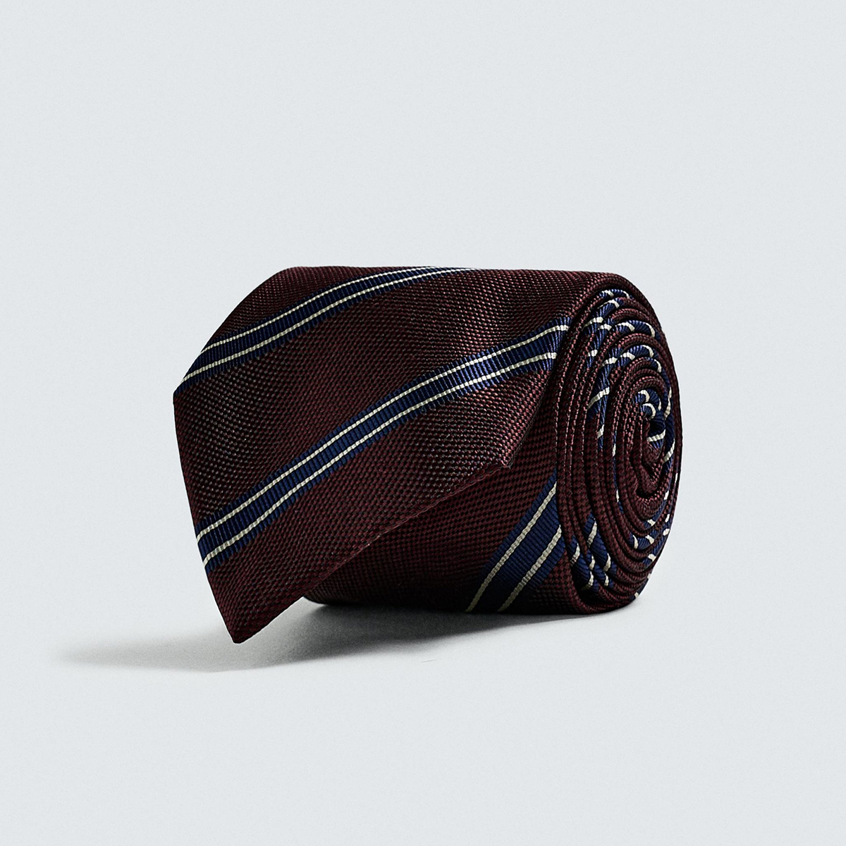 100% Silk Striped Tie