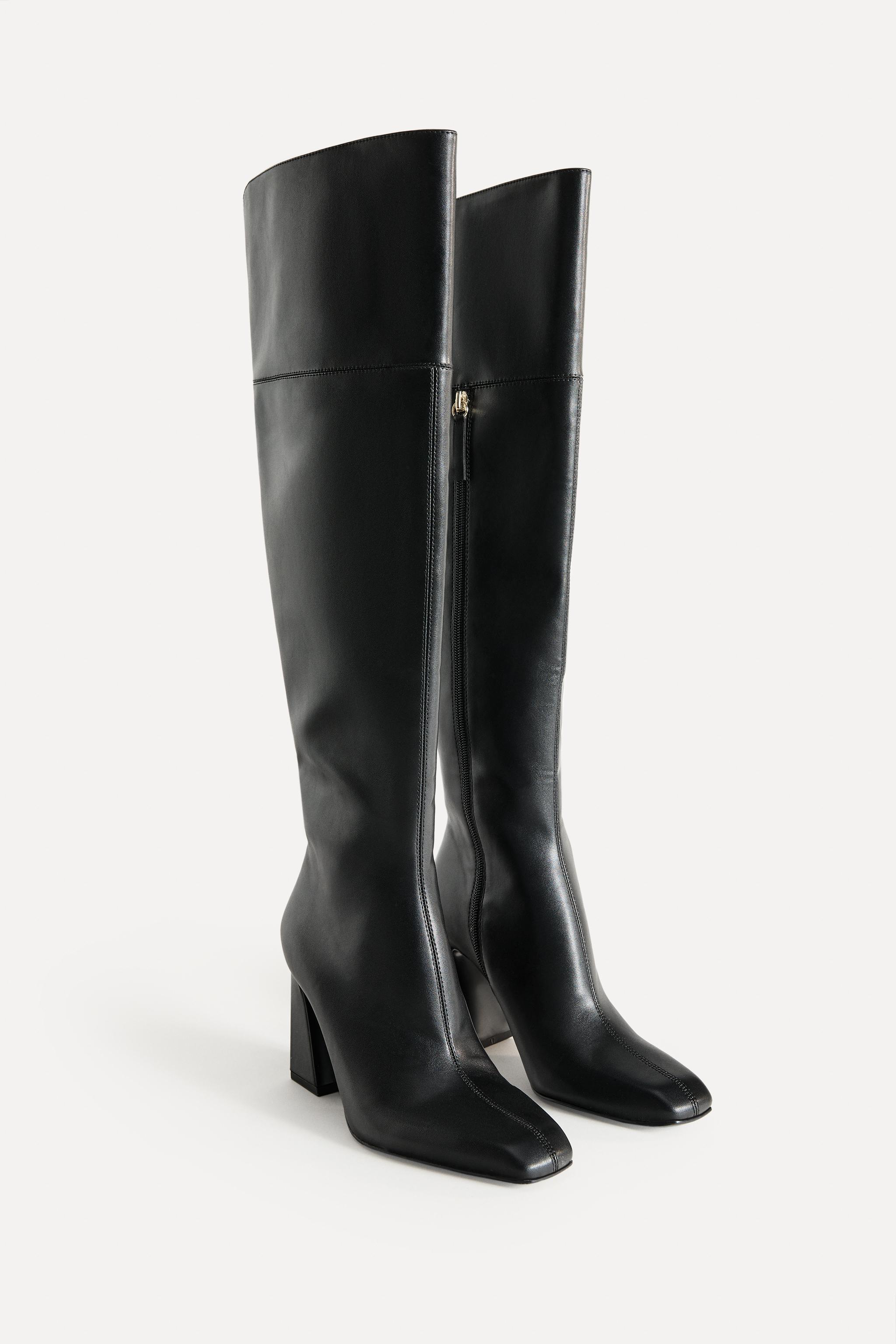 Leather Heeled Xl Boots 50th Anniversary