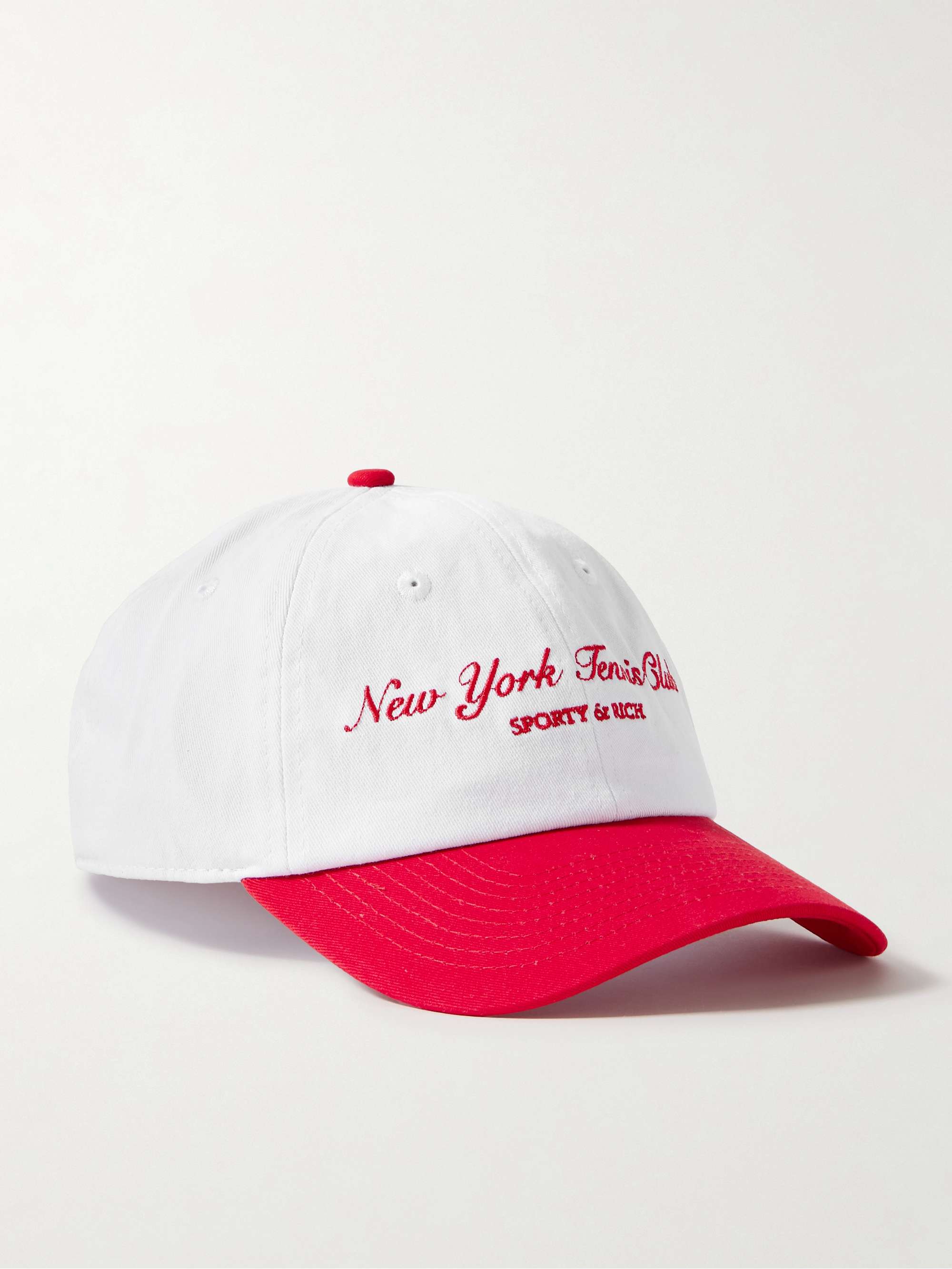 Embroidered Cotton-Twill Baseball Cap