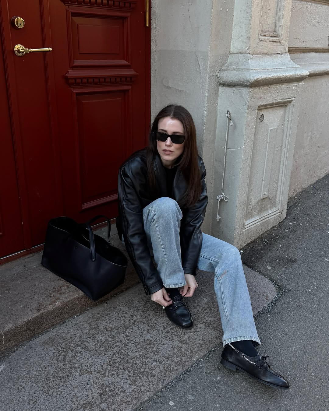 Annabel Rosendahl wearing boat shoes.