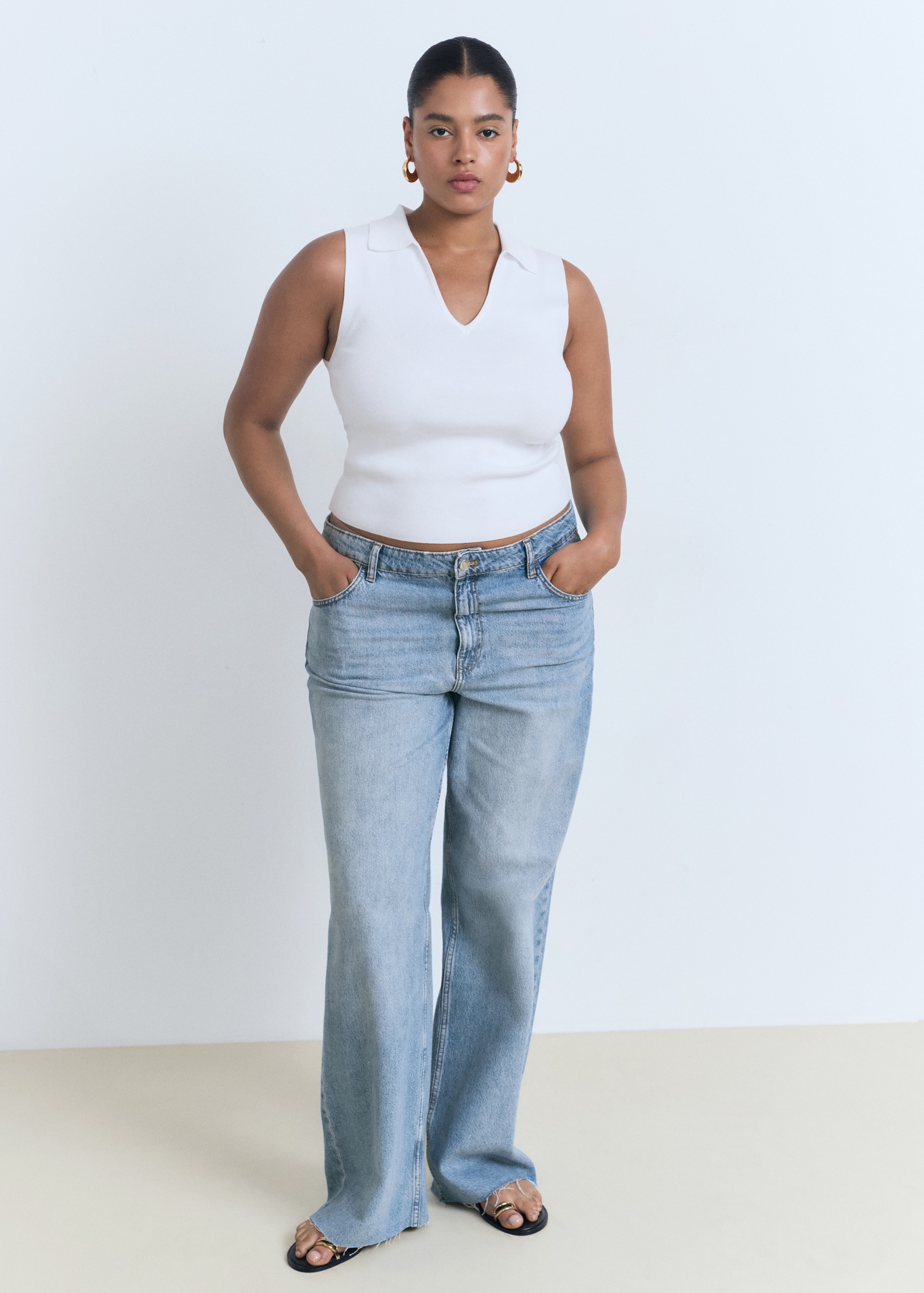 Danila Wide Leg High-Rise Jeans - Women | Mango Usa