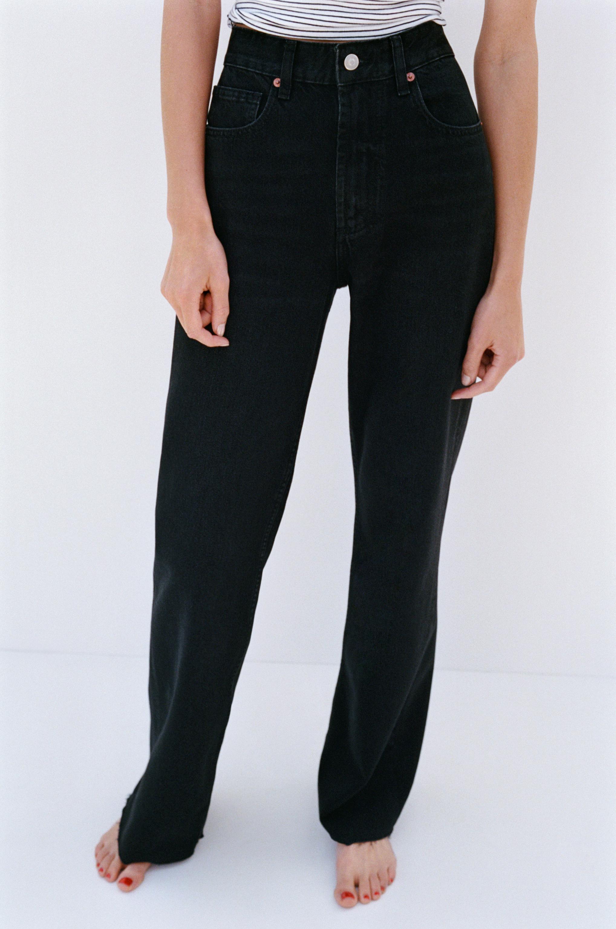 Trf High Rise Wide Leg Jeans