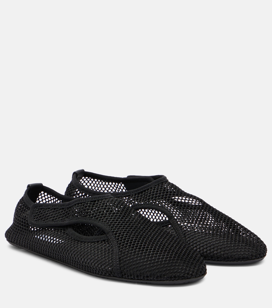 Fishnet Slip-On Shoes