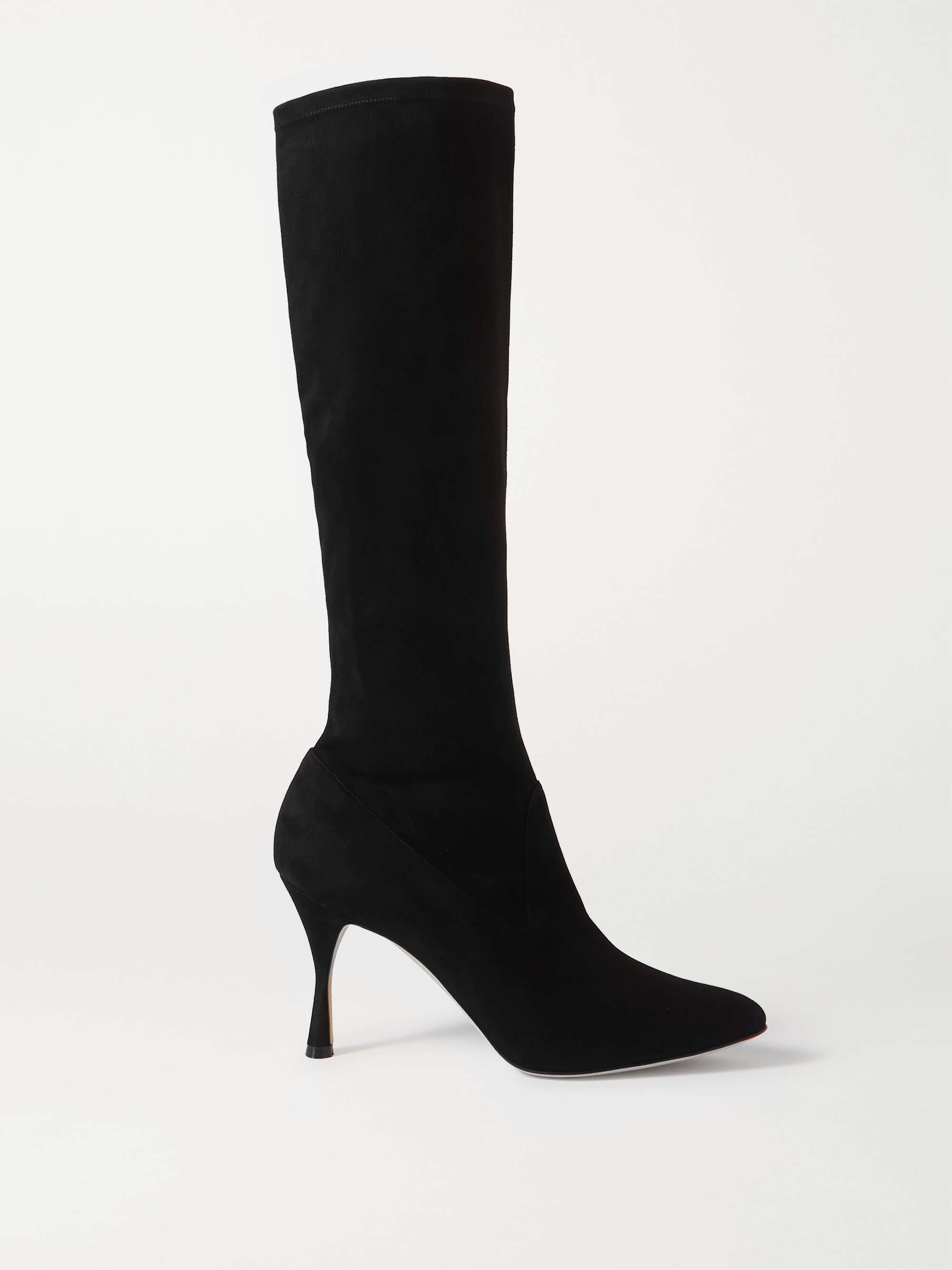 Pamfilo 90 Stretch-Suede Knee Boots