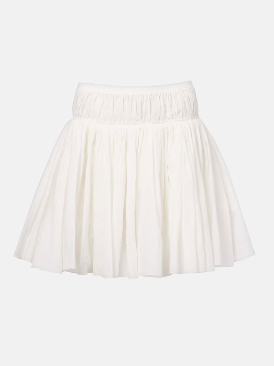 Cotton and Linen Miniskirt