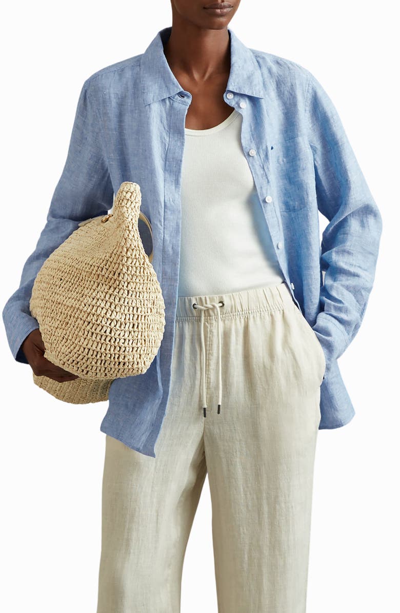 Belle Linen Button-Up Shirt