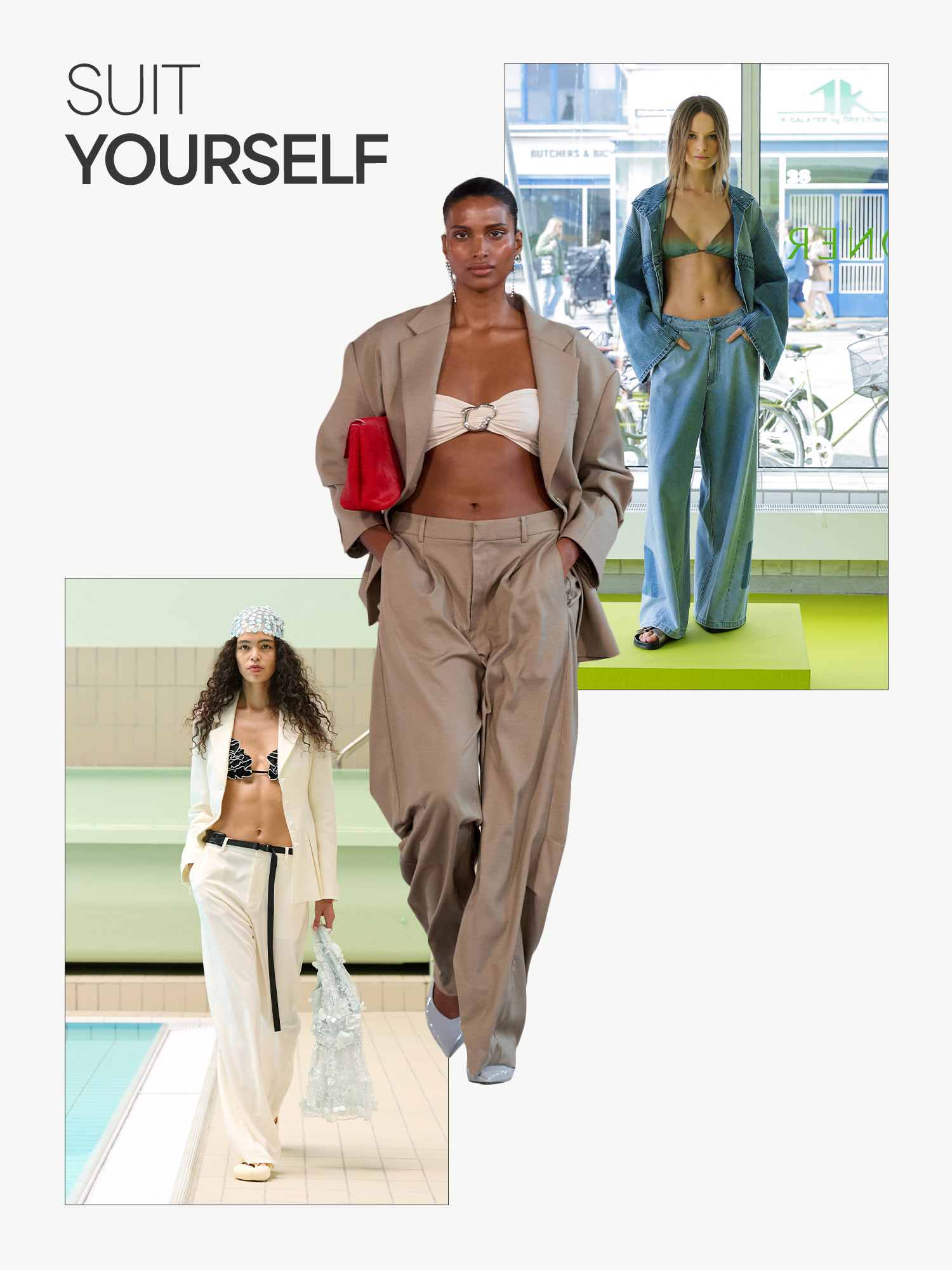 a collage of runway trends from Copenhagen Fashion Week spring/summer 2026