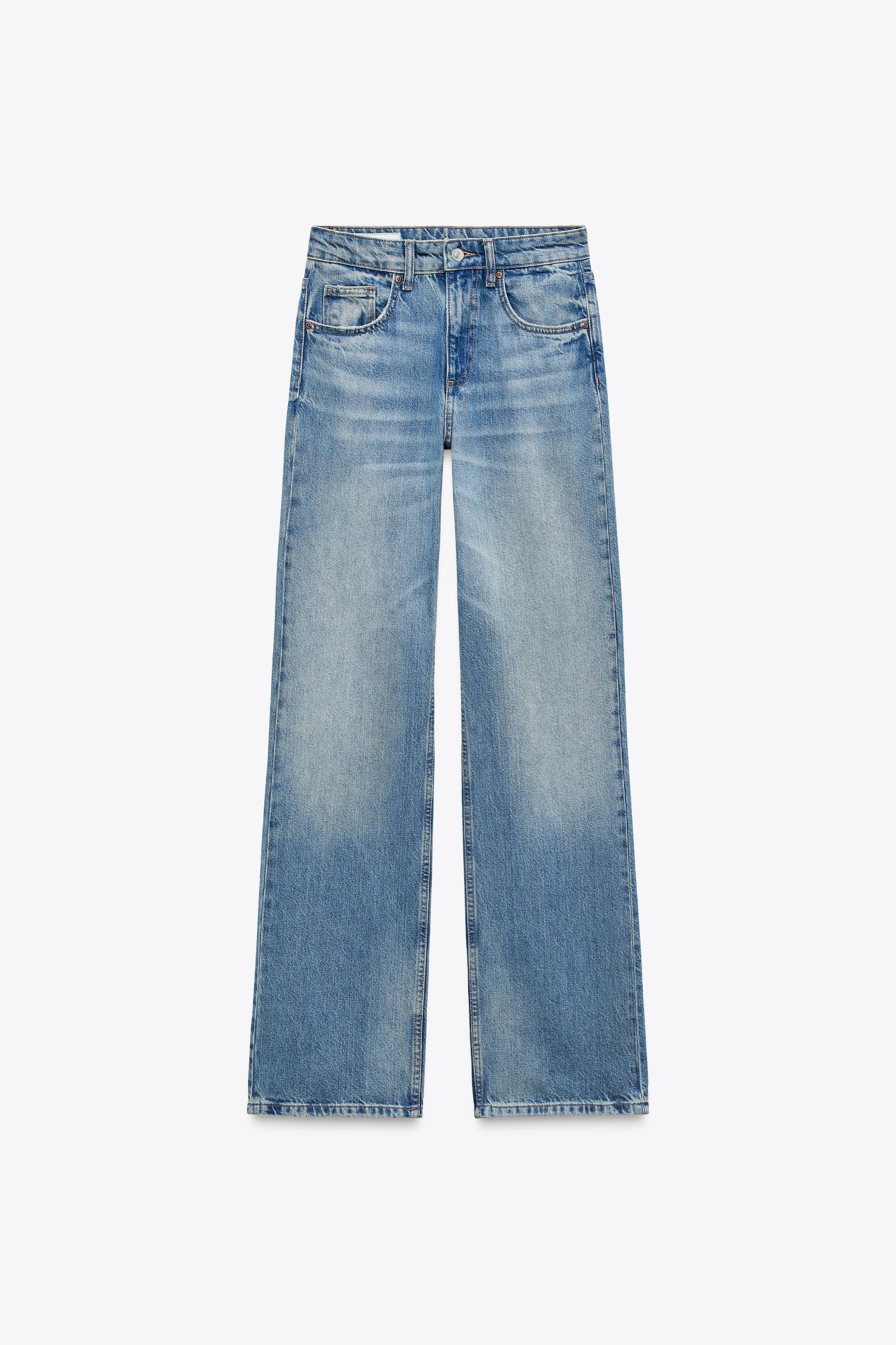 Trf Mid-Rise Wide Leg Jeans