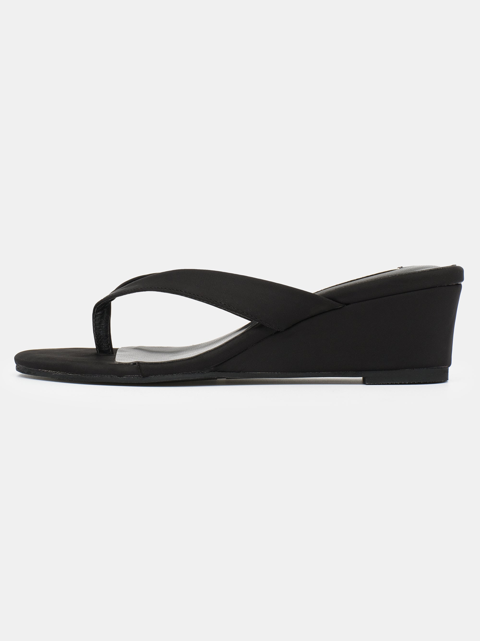 Arch Wedge Sandal, Black