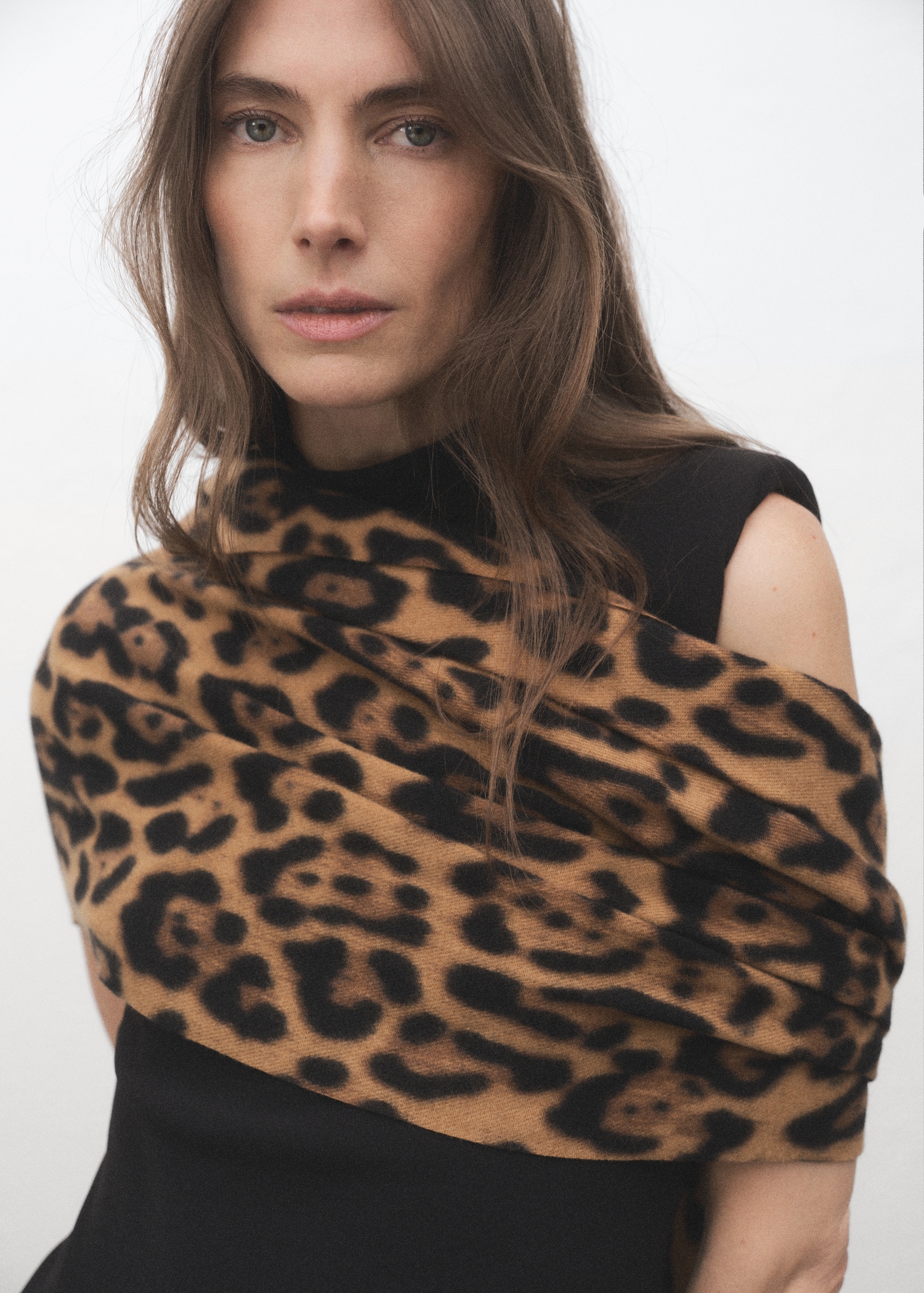 Leopard-Print Scarf - Women | Mango Usa