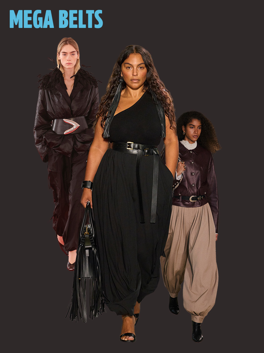 Collage of New York Fashion Week spring/summer 2026 models.