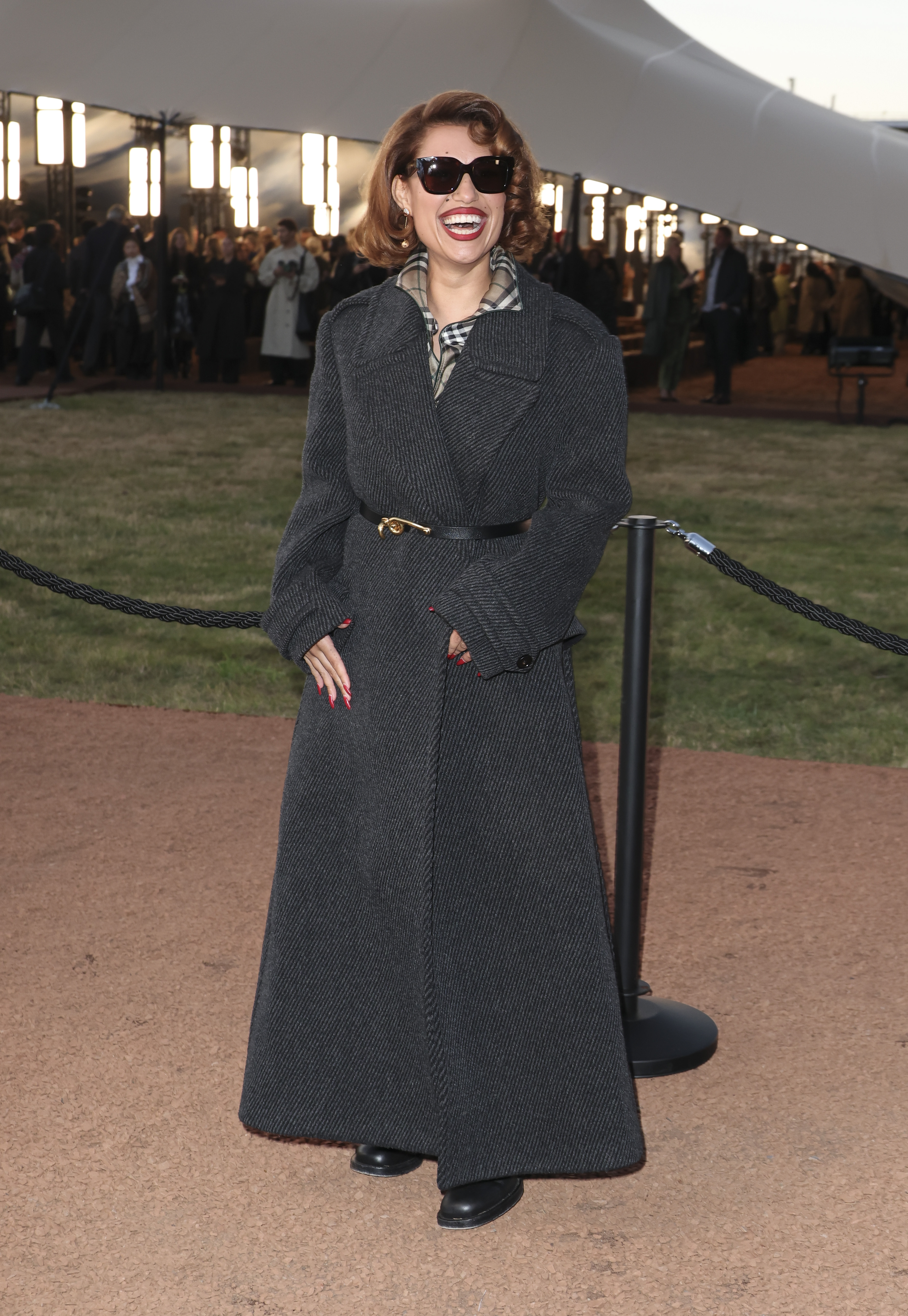 Raye at the Burberry S/S 26 show