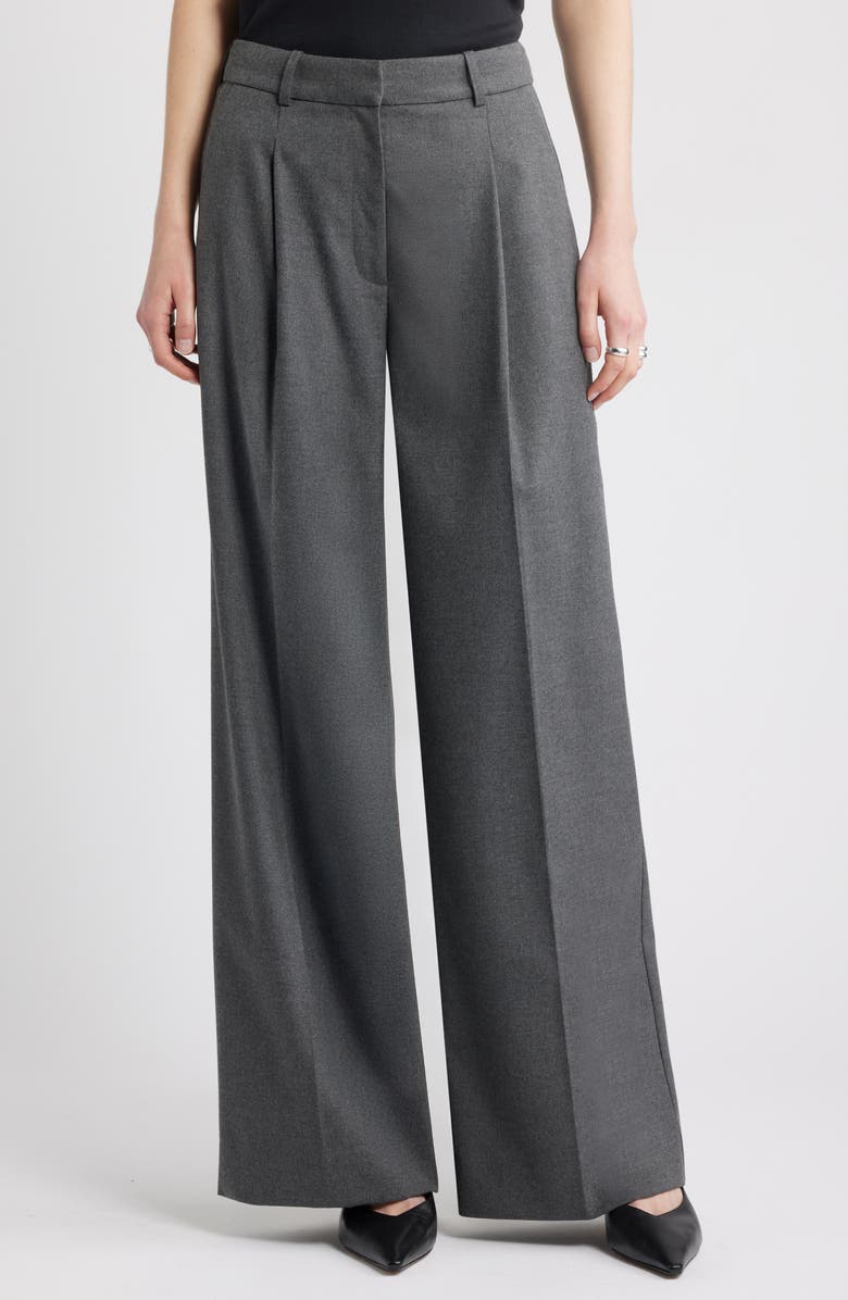 Heathered Wide Leg Pants