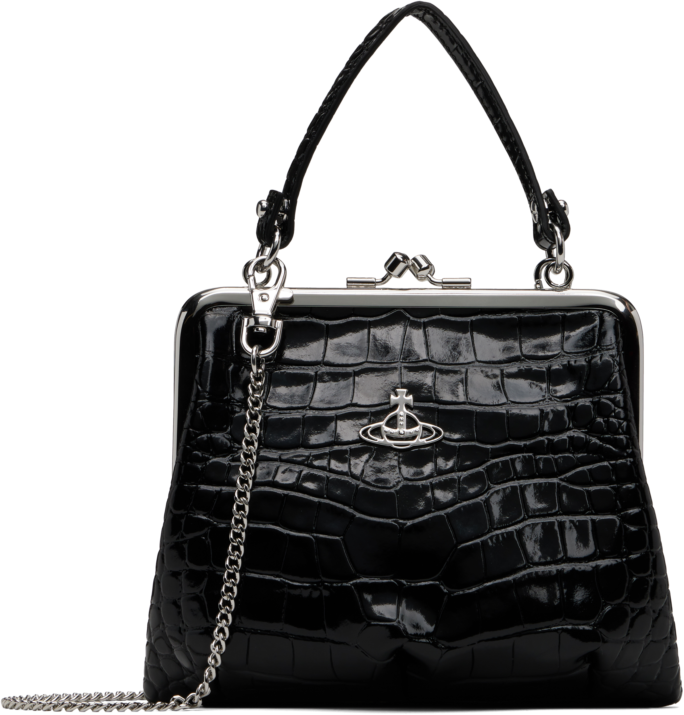 Black Granny Frame Bag