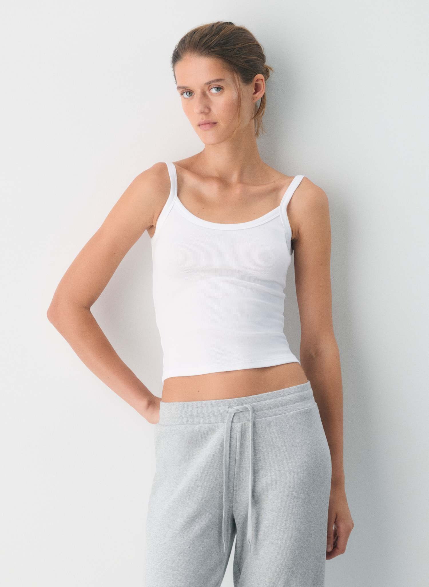 aritzia, Rib Scoopneck Cami Tank