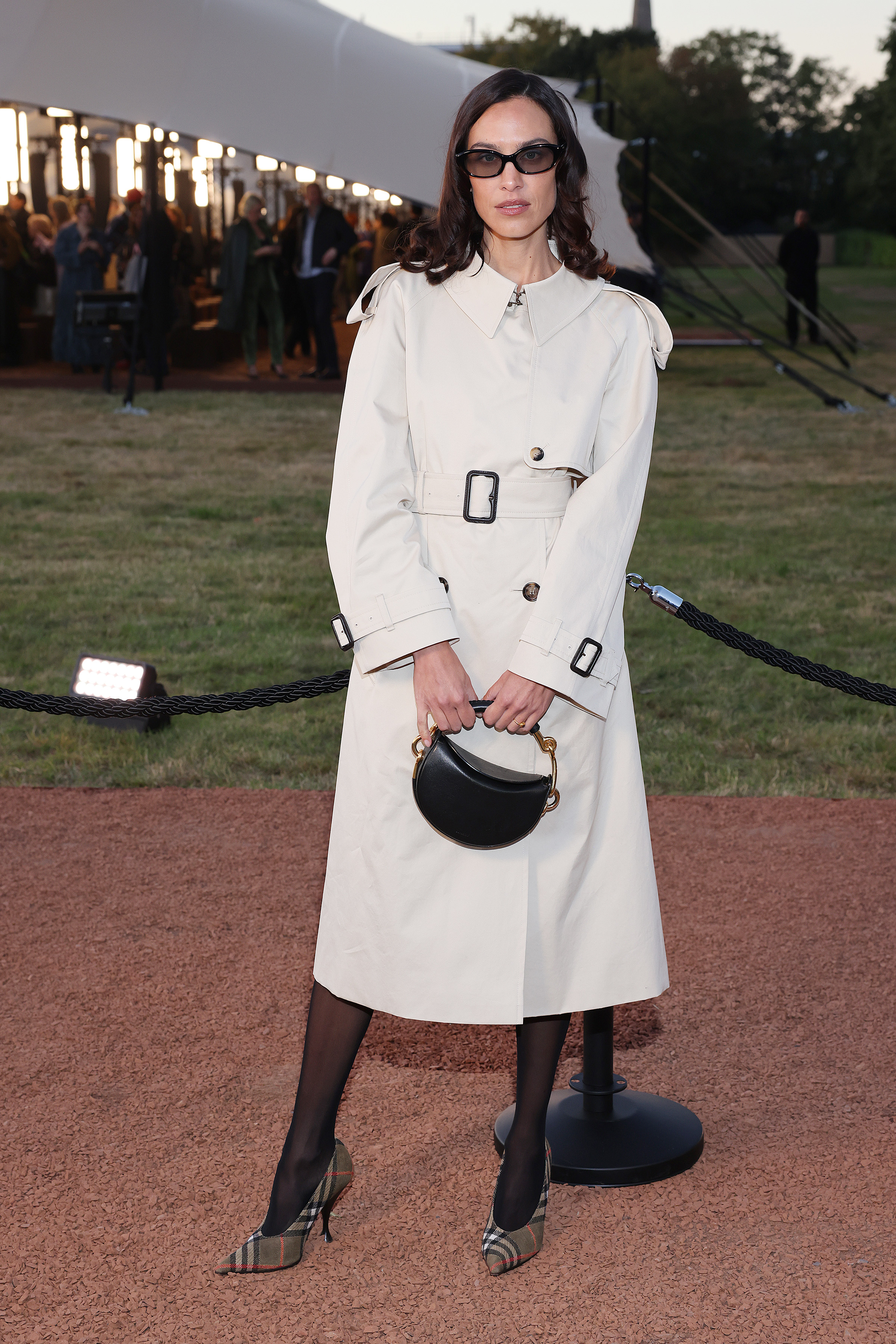 Alexa Chung at the Burberry S/S 26 show