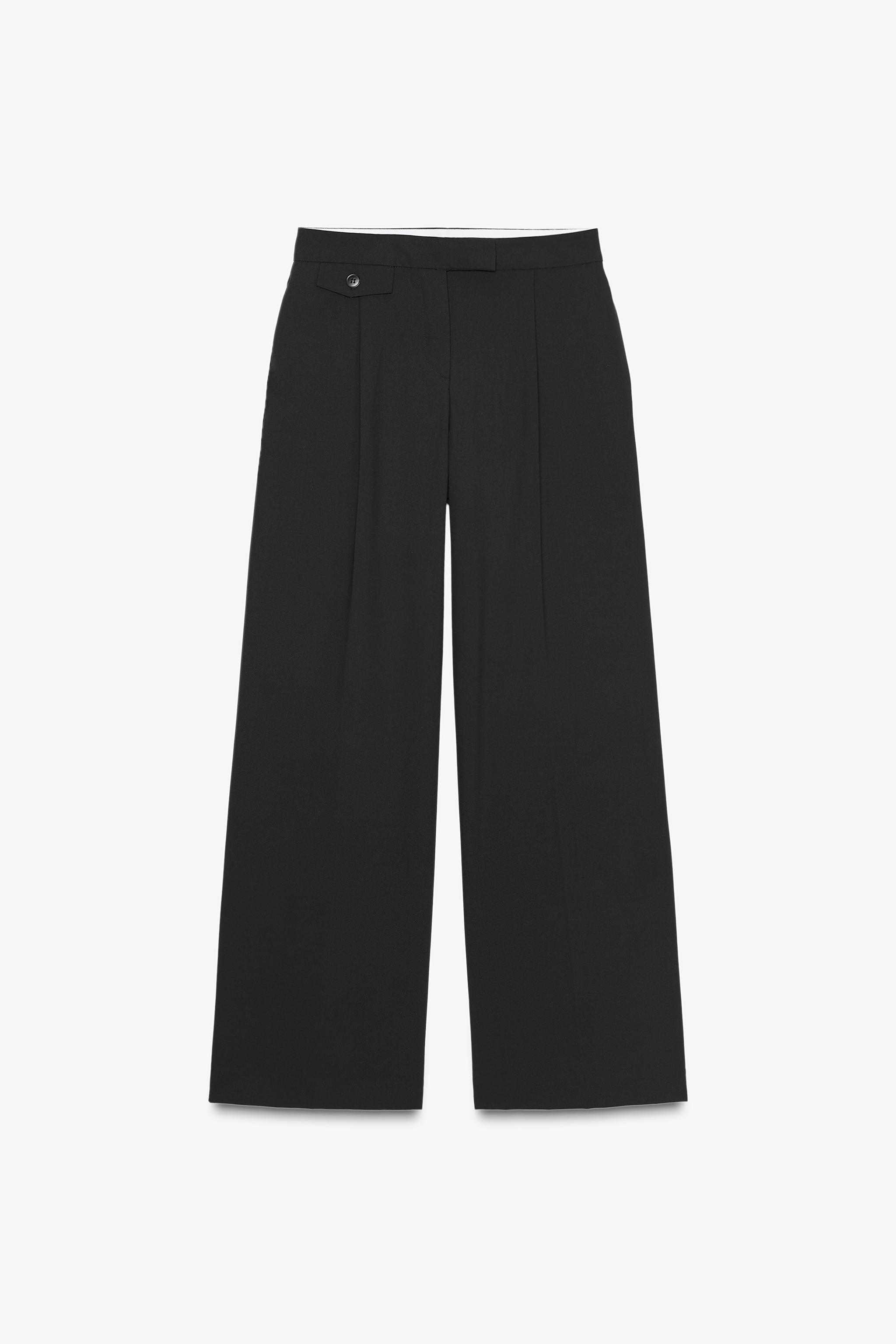 Pleated Wide Leg Pants