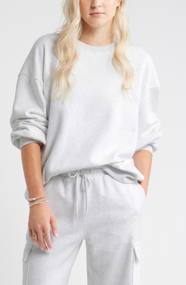 Relaxed Cotton Blend Sweatshirt