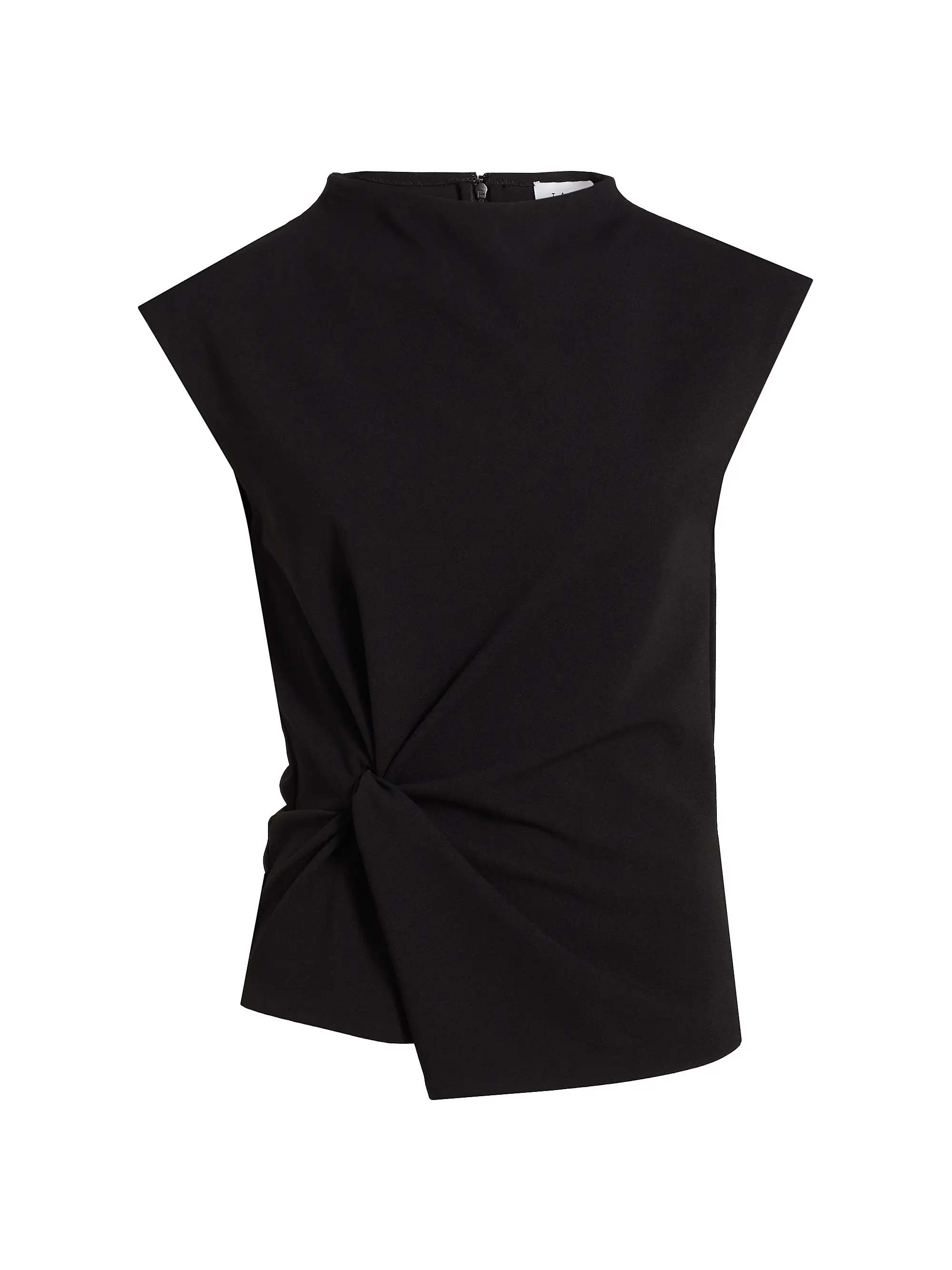 Robin Knot Cap-Sleeve Blouse