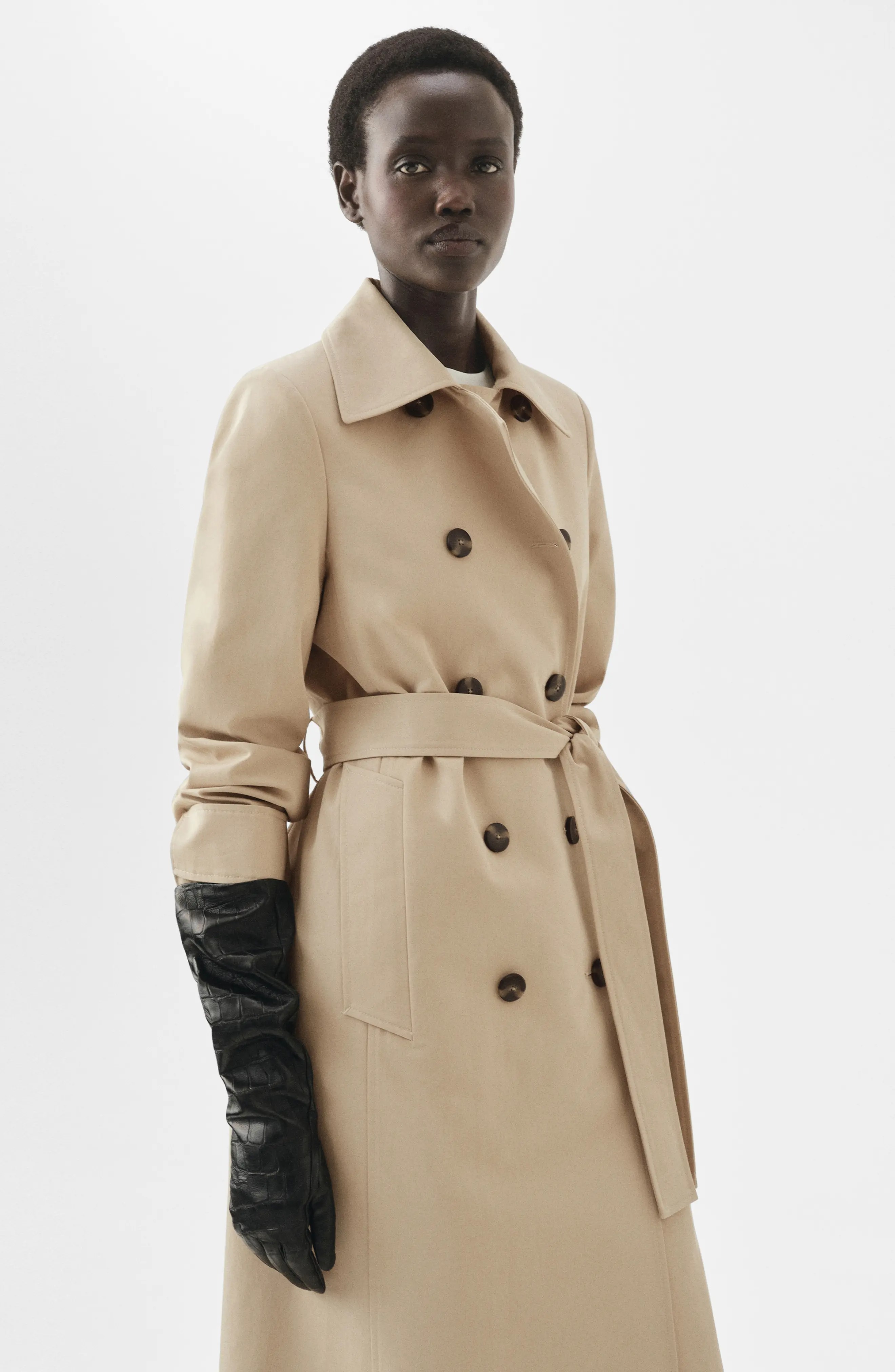 MANGO, Selection Classic Cotton Trench Coat