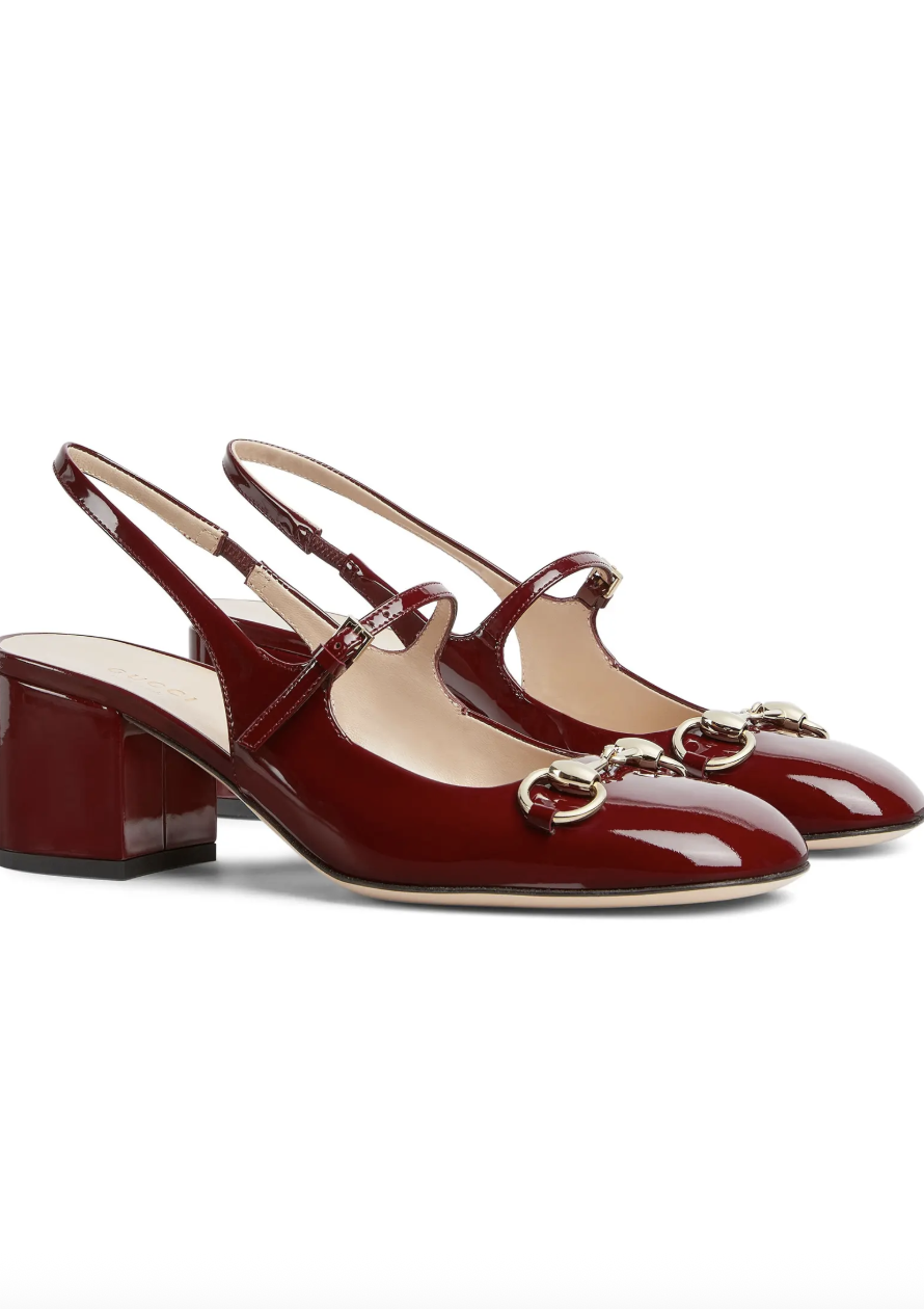 Gucci, Horsebit Mary Jane Slingback Pump