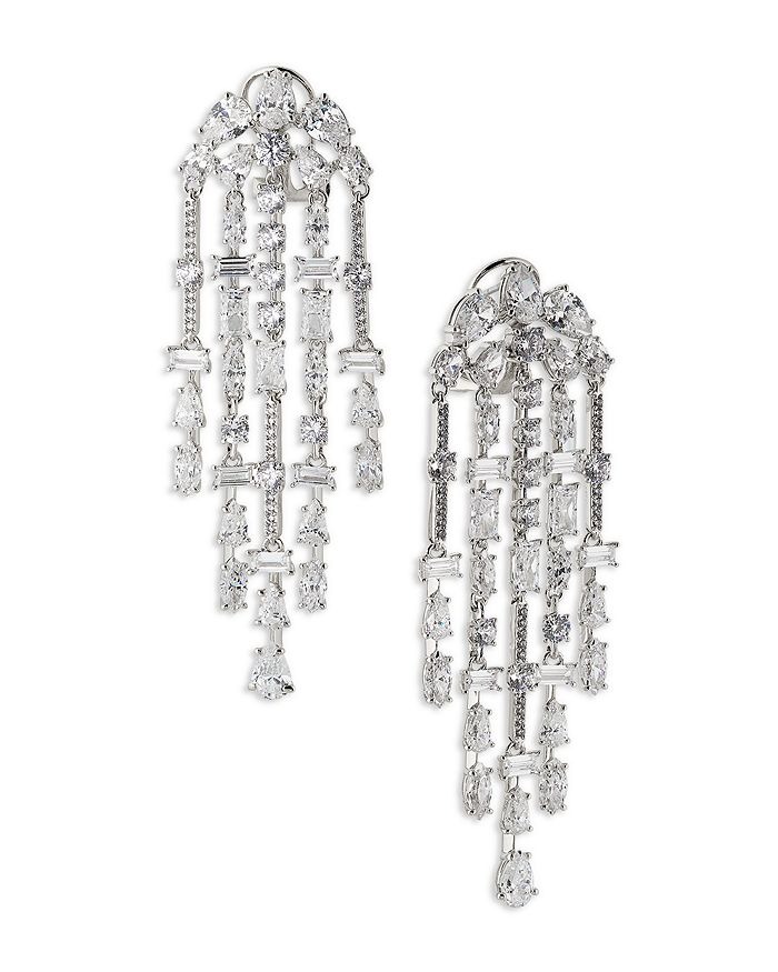 Rockstars Mixed Cubic Zirconia Chandelier Earrings