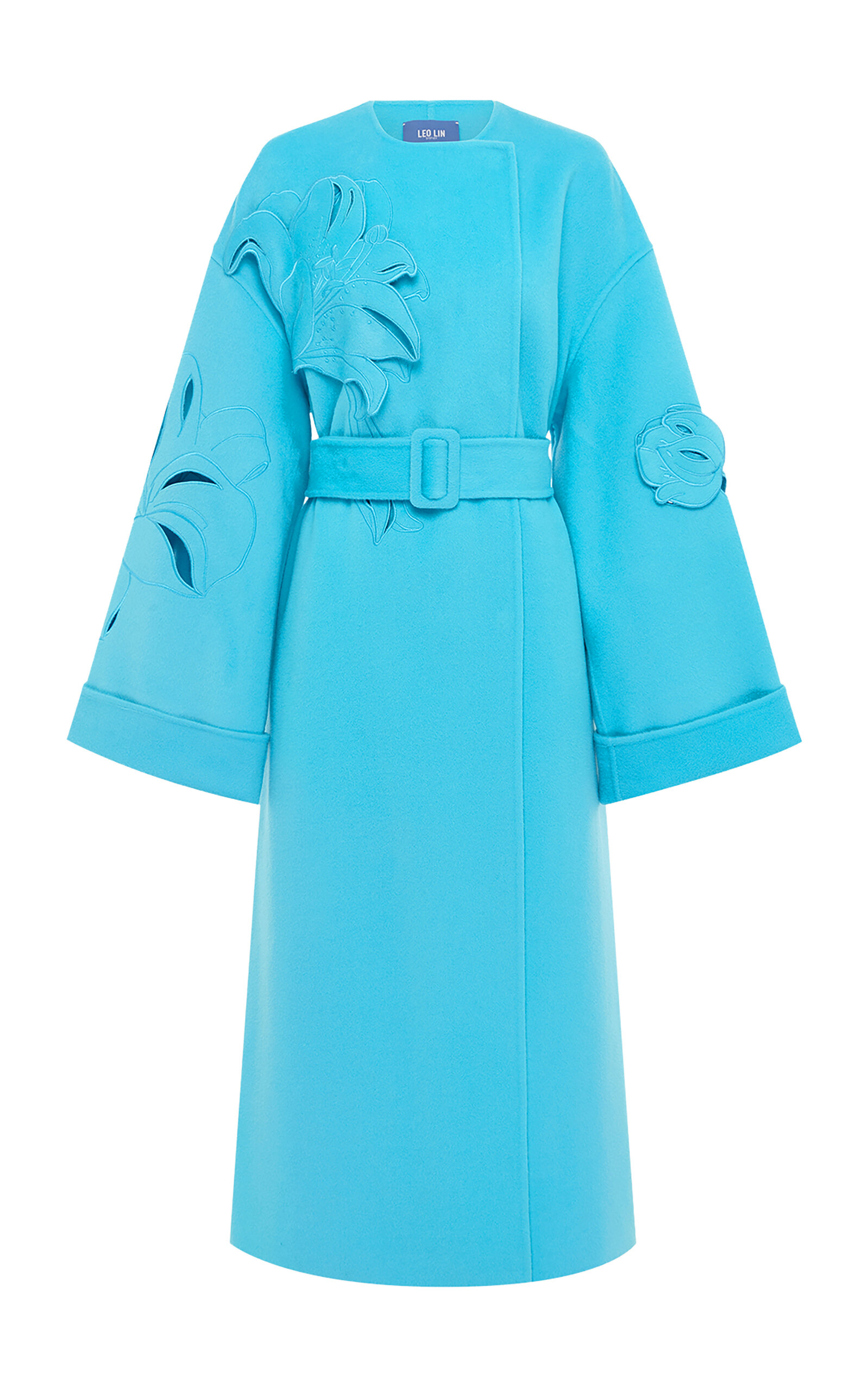 Celestine Appliqu&amp;eacute;d Wool Coat