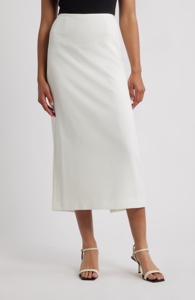 Stretch Midi Skirt
