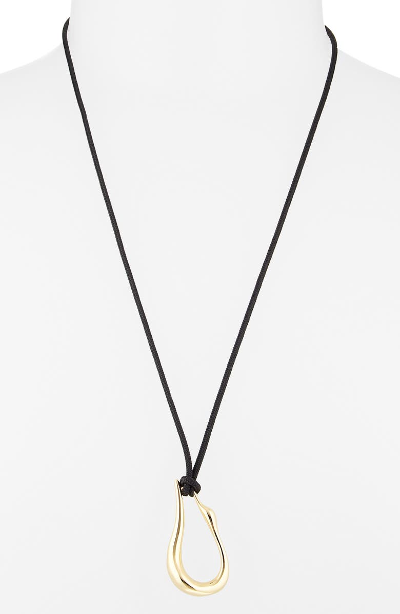 Egret Pendant Rope Necklace