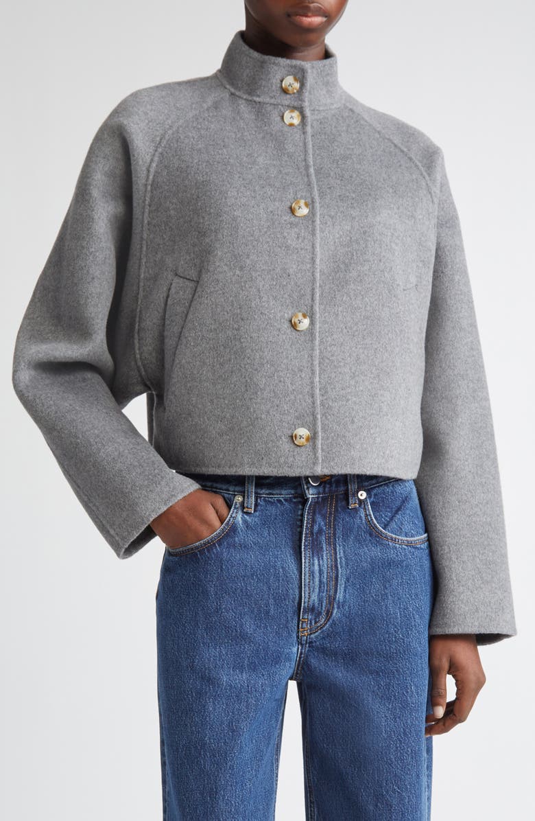 Nyma Wool &amp;amp; Cashmere Felt Crop Jacket