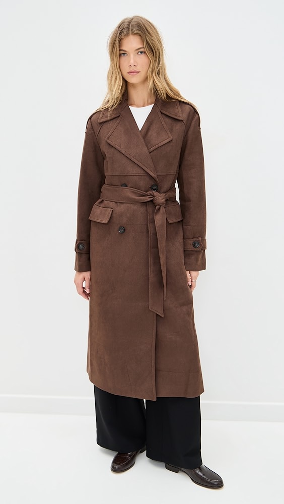 4th &amp;amp; Reckless Wallace Faux Suede Coat