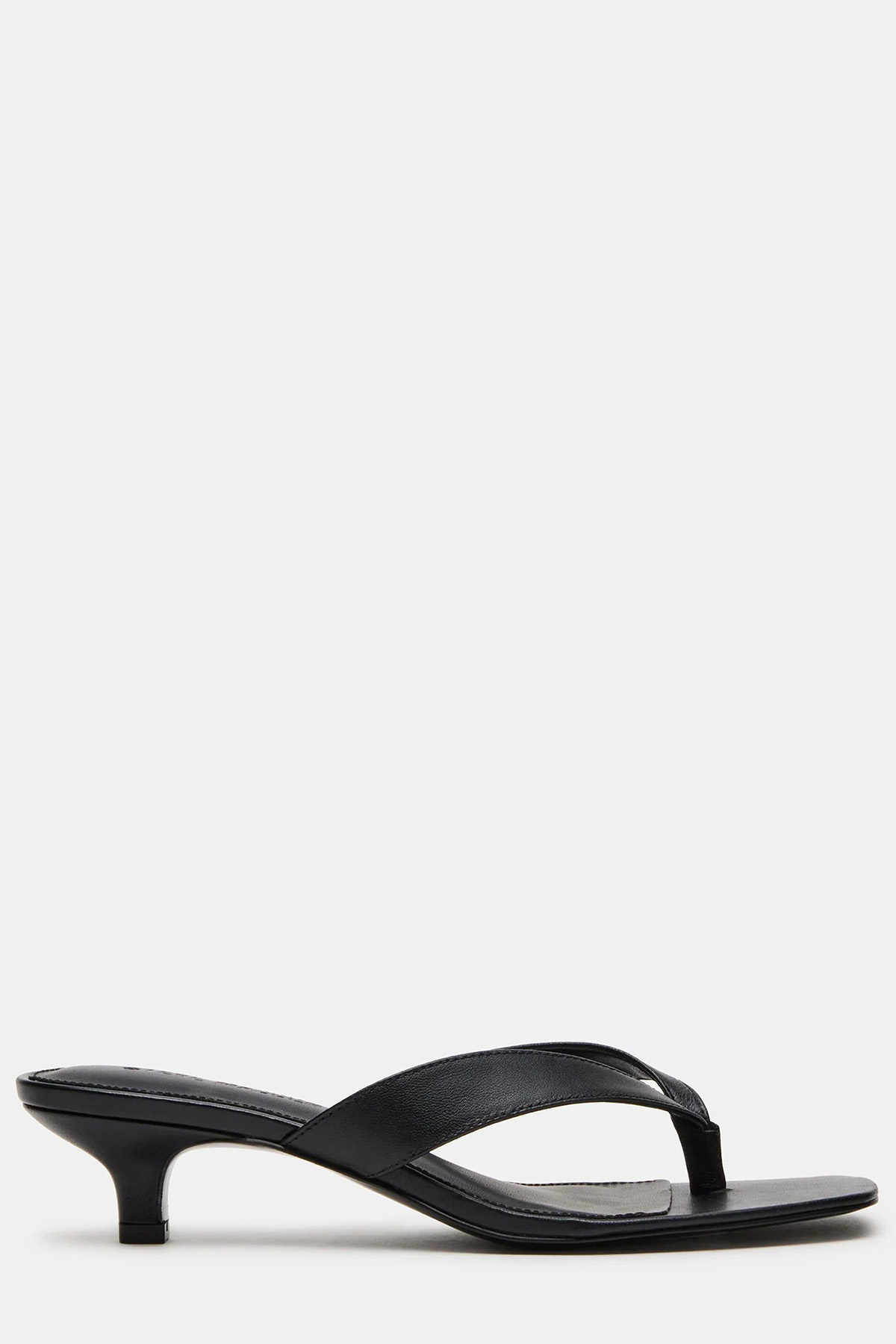 Tracie Black Leather Sandals