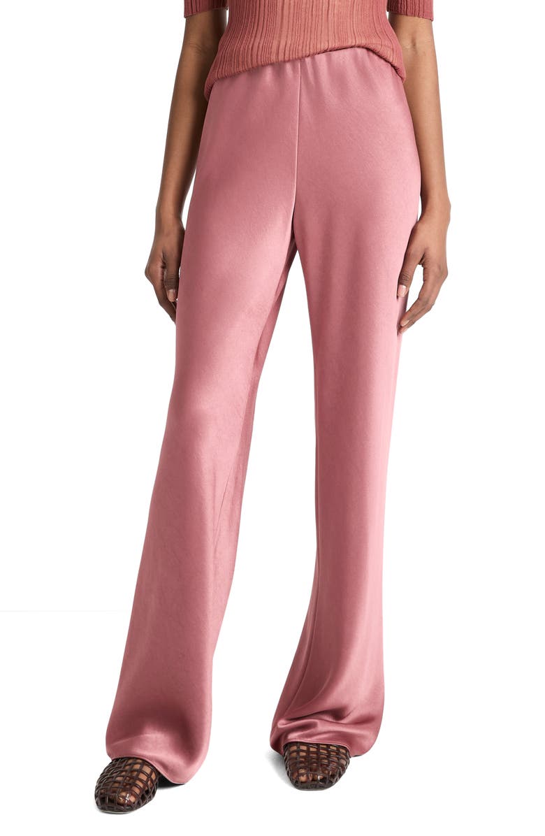 Fluid High Waist Straight Leg Pants