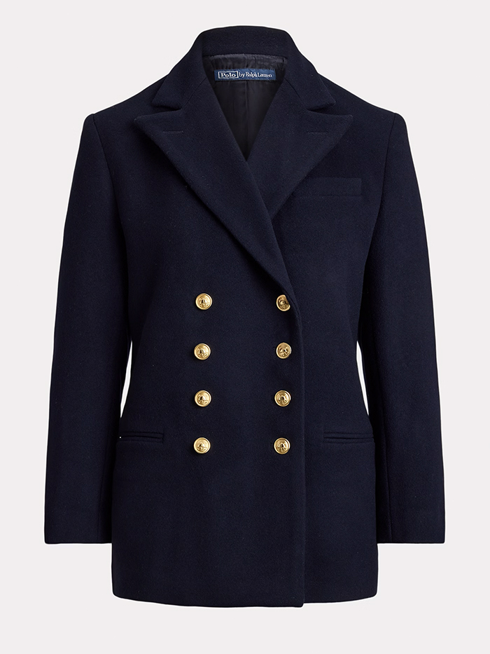 Polo Ralph Lauren, Double Breasted Wool Melton Blazer