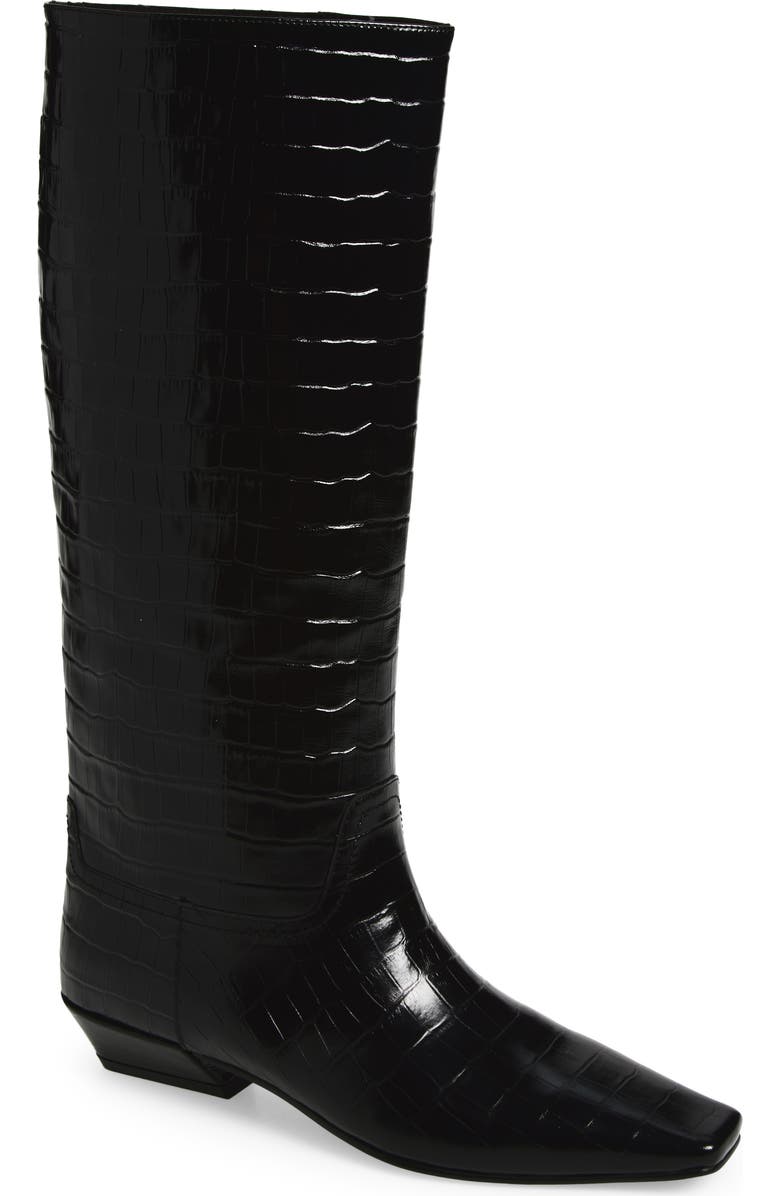 Croc Embossed Boot