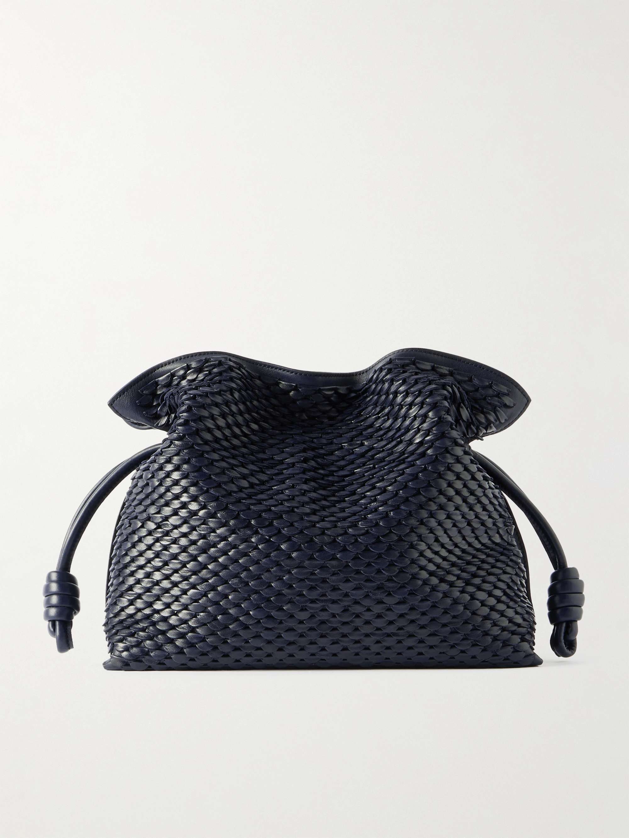 Flamenco Medium Appliqu&amp;eacute;d Leather Clutch