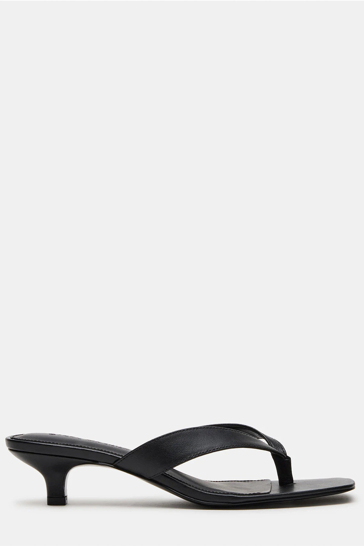 Tracie Black Leather Sandals