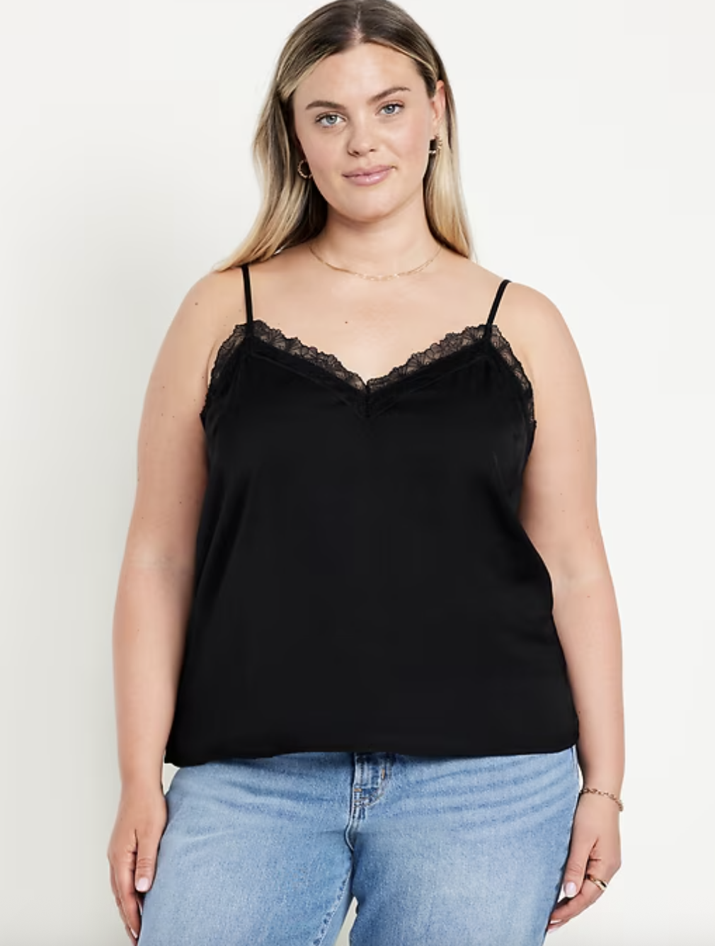 Old Navy, Lace-Trim Satin Cami Top